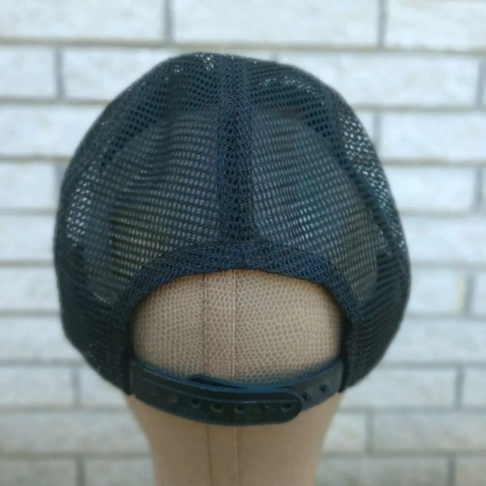 Vintage 90s NRA Snapback Hat Mesh Baseball Cap Laurel Eagle Patch - Picture 5 of 7